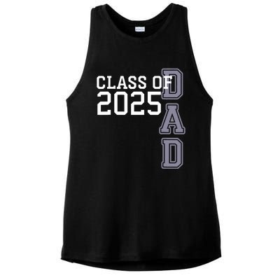 Class Of 2025 Dad Ladies PosiCharge Tri-Blend Wicking Tank