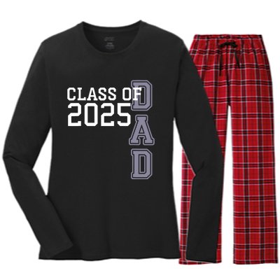 Class Of 2025 Dad Women's Long Sleeve Flannel Pajama Set 