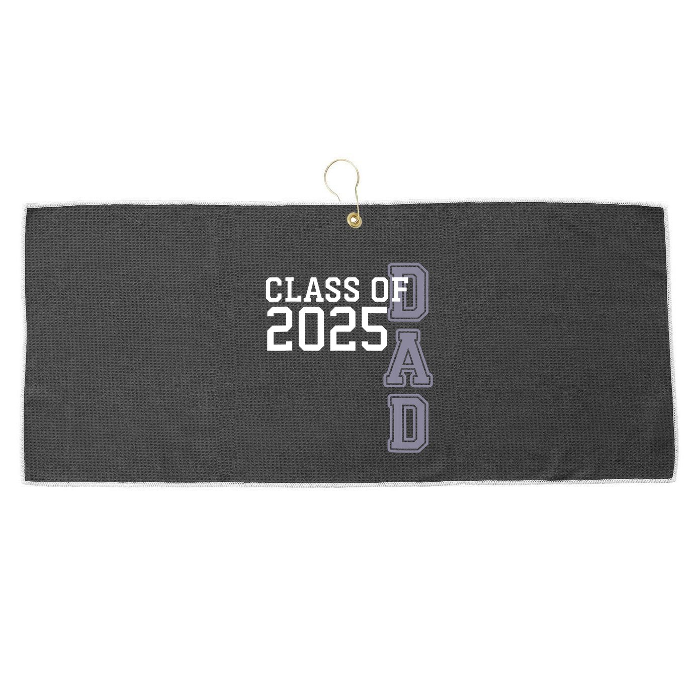 Class Of 2025 Dad Large Microfiber Waffle Golf Towel