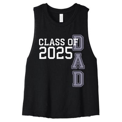 Class Of 2025 Dad Women's Racerback Cropped Tank