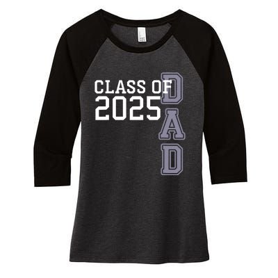 Class Of 2025 Dad Women's Tri-Blend 3/4-Sleeve Raglan Shirt