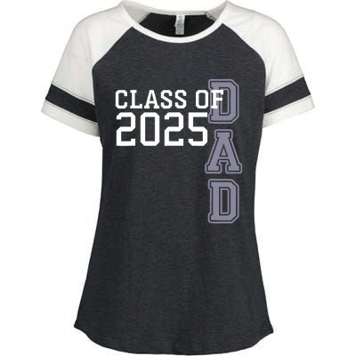 Class Of 2025 Dad Enza Ladies Jersey Colorblock Tee