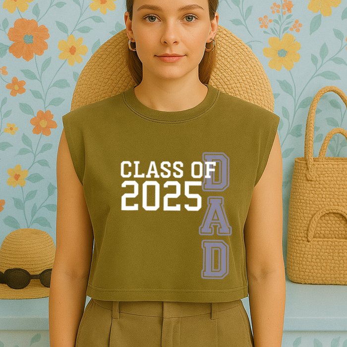 Class Of 2025 Dad Garment-Dyed Women's Muscle Tee