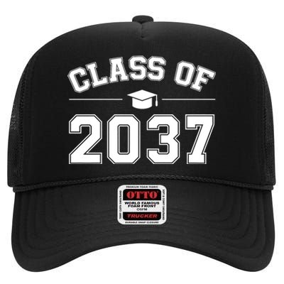 Class Of 2037 Grow With Me High Crown Mesh Back Trucker Hat