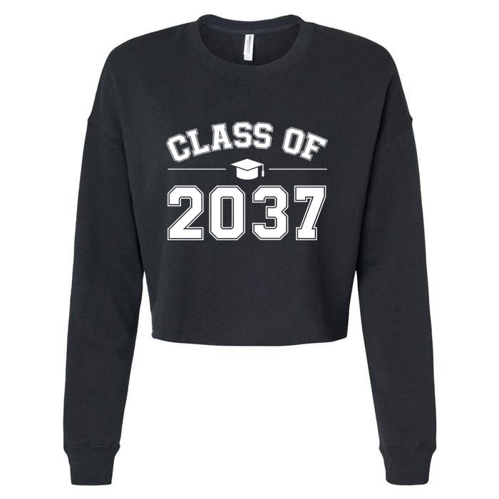 Class Of 2037 Grow With Me Cropped Pullover Crew