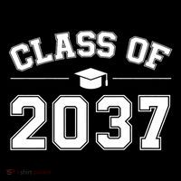 Class Of 2037 Grow With Me Women's V-Neck T-Shirt