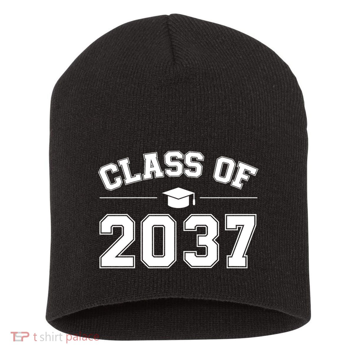 Class Of 2037 Grow With Me Short Acrylic Beanie
