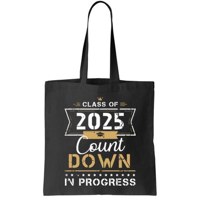 Class Of 2025 Count Down Vintage First Day Senior 25 Hoodie Bag