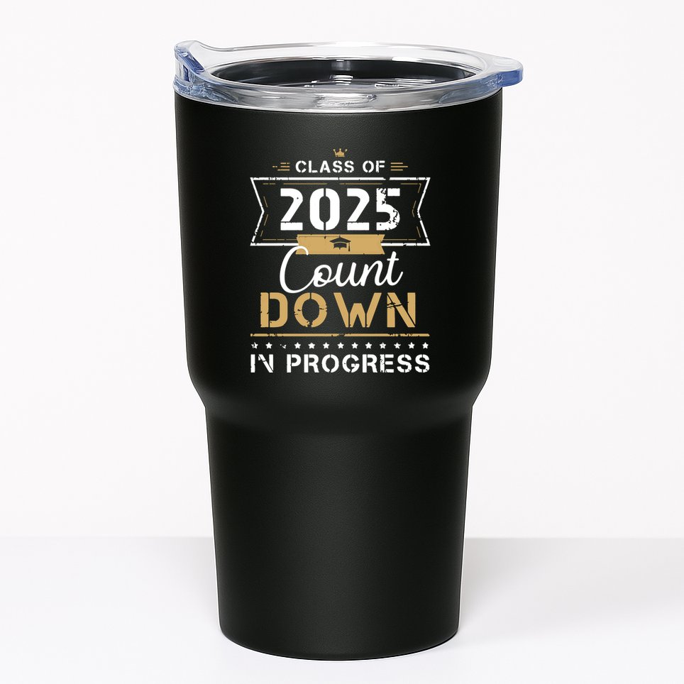 Class Of 2025 Count Down Vintage First Day Senior 25 Hoodie Tumbler