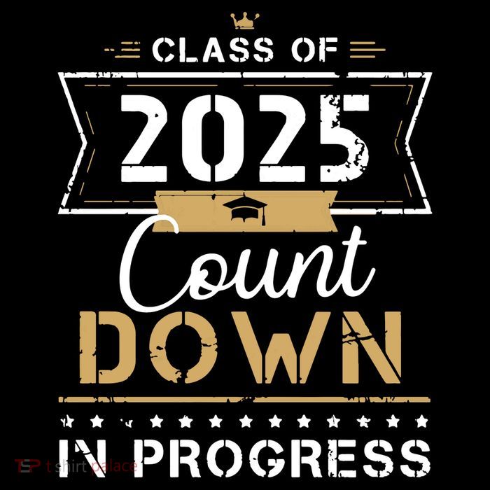 Class Of 2025 Count Down Vintage First Day Senior 25 Hoodie Poster