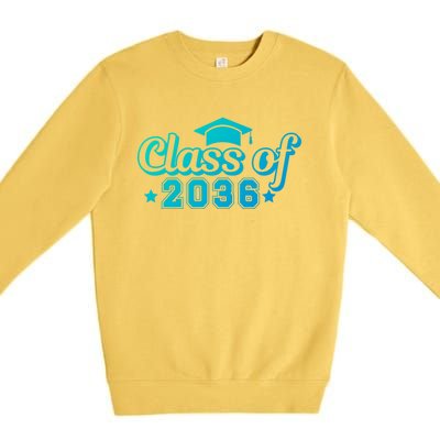 Class Of 2036 Grow With Me Gift First Day Of Kindergarten Gift Premium Crewneck Sweatshirt