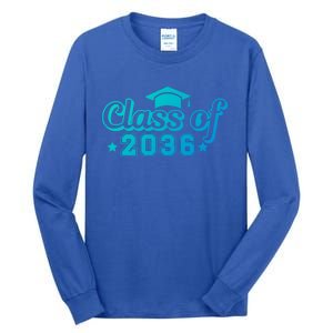 Class Of 2036 Grow With Me Gift First Day Of Kindergarten Gift Tall Long Sleeve T-Shirt