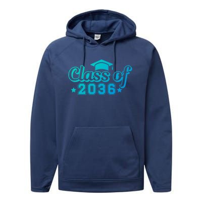 Class Of 2036 Grow With Me Gift First Day Of Kindergarten Gift Performance Fleece Hoodie