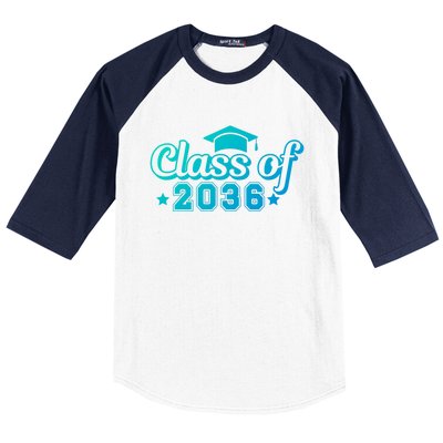 Class Of 2036 Grow With Me Gift First Day Of Kindergarten Gift Baseball Sleeve Shirt