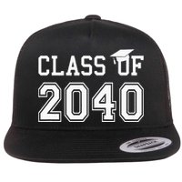 Class Of 2040 Graduation Hat Gift Future School Graduate Flat Bill Trucker Hat