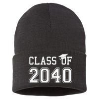 Class Of 2040 Graduation Hat Gift Future School Graduate Sustainable Knit Beanie