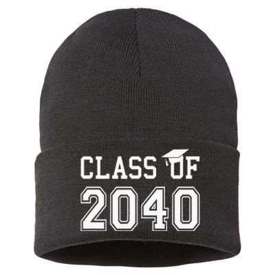 Class Of 2040 Graduation Hat Gift Future School Graduate Sustainable Knit Beanie