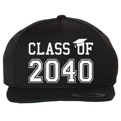 Class Of 2040 Graduation Hat Gift Future School Graduate Wool Snapback Cap