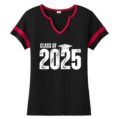 Class Of 2025 Congrats Grad 2025 Congratulations Graduate Gift Ladies Halftime Notch Neck Tee