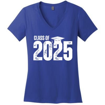 Class Of 2025 Congrats Grad 2025 Congratulations Graduate Gift Women's V-Neck T-Shirt