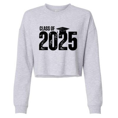 Class Of 2025 Congrats Grad 2025 Congratulations Graduate Gift Cropped Pullover Crew