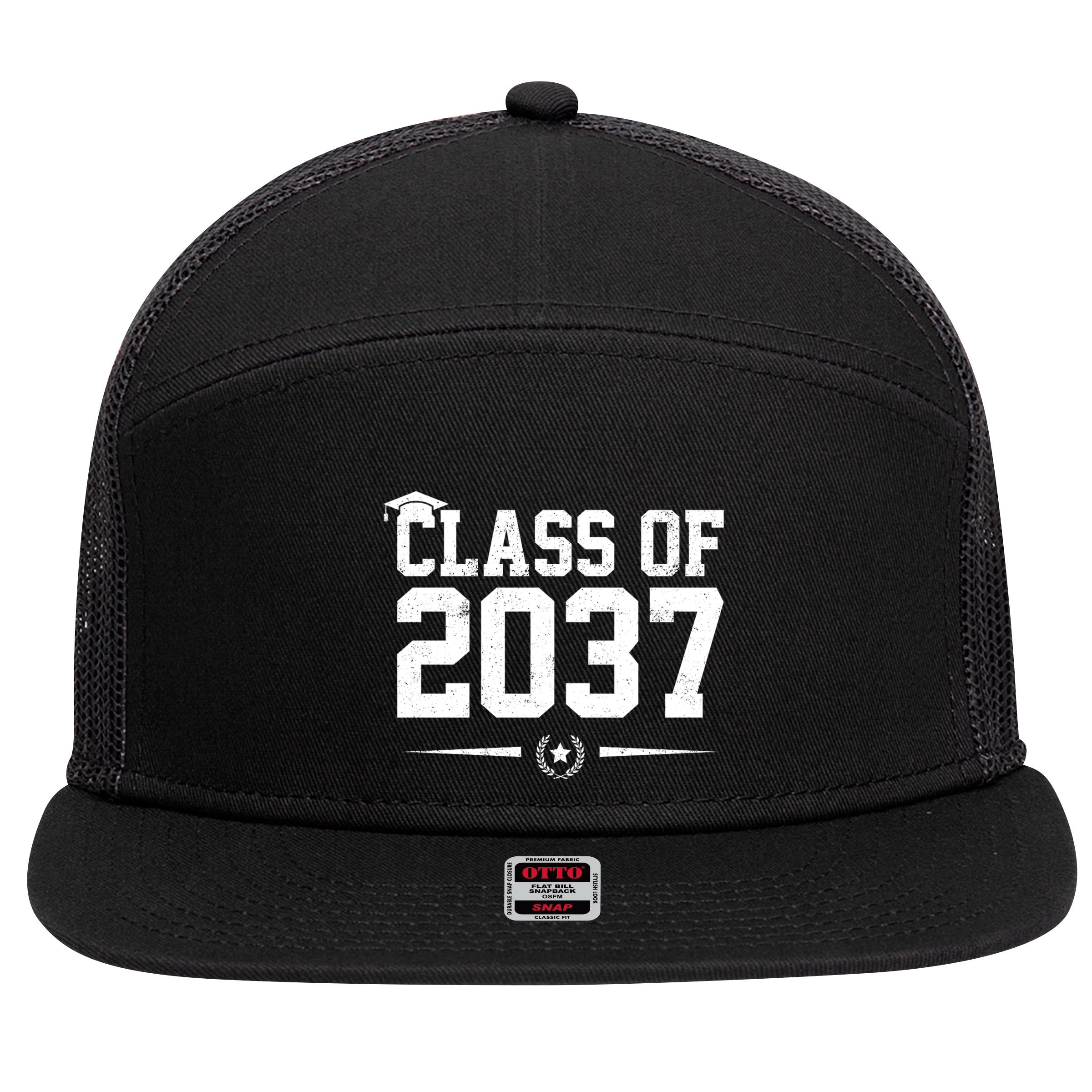 Class Of 2037 Grow With Me 7 Panel Mesh Trucker Snapback Hat