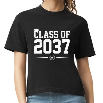 Class Of 2037 Grow With Me Comfort Colors Boxy T-Shirt
