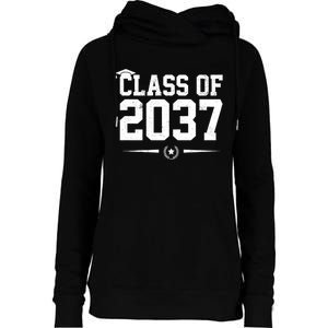 Class Of 2037 Grow With Me Womens Funnel Neck Pullover Hood