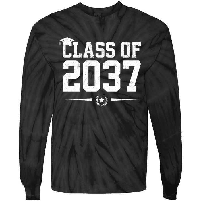 Class Of 2037 Grow With Me Tie-Dye Long Sleeve Shirt