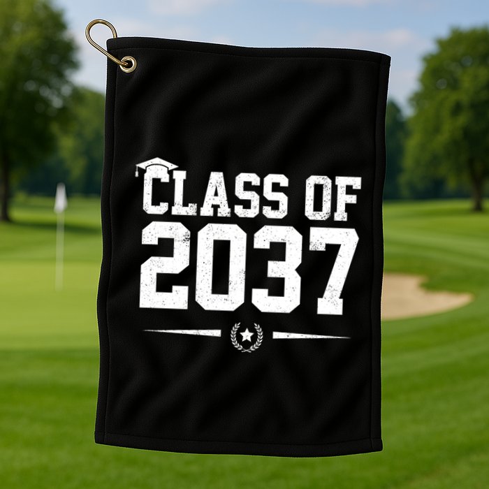 Class Of 2037 Grow With Me Golf Towel