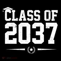 Class Of 2037 Grow With Me Women's V-Neck T-Shirt