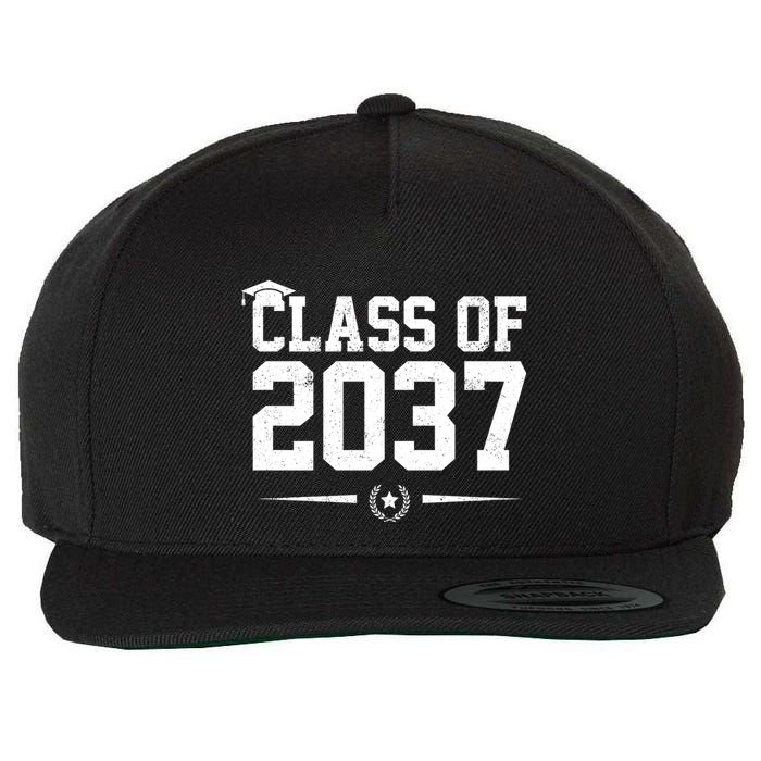 Class Of 2037 Grow With Me Wool Snapback Cap