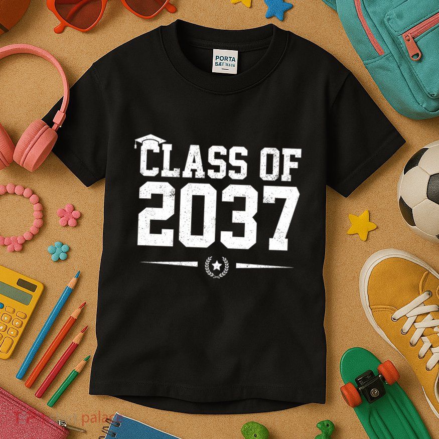 Class Of 2037 Grow With Me Kids T-Shirt