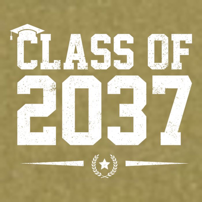 Class Of 2037 Grow With Me Garment-Dyed Women's Muscle Tee