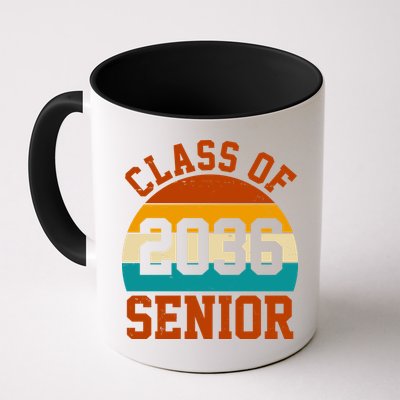 Class Of 2036 Senior Retro Sunset Mug