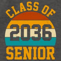 Class Of 2036 Senior Retro Sunset Vector Backpack
