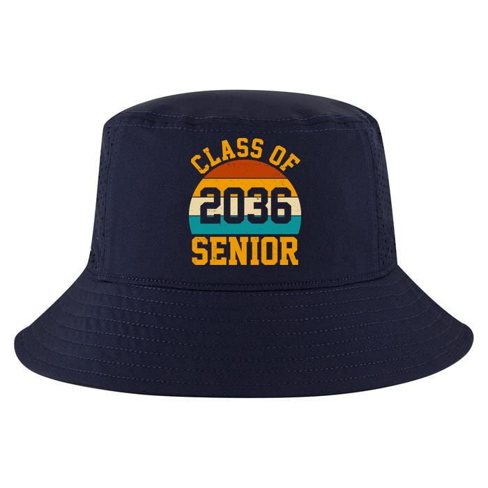 Class Of 2036 Senior Retro Sunset Cool Comfort Performance Bucket Hat