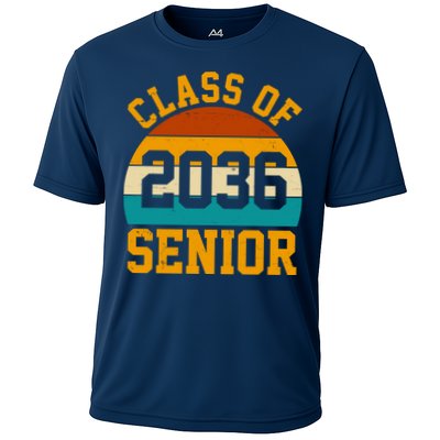 Class Of 2036 Senior Retro Sunset Performance Shirt