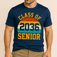 Class Of 2036 Senior Retro Sunset Cooling Performance Crew T-Shirt