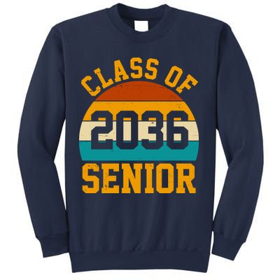 Class Of 2036 Senior Retro Sunset Sweatshirt