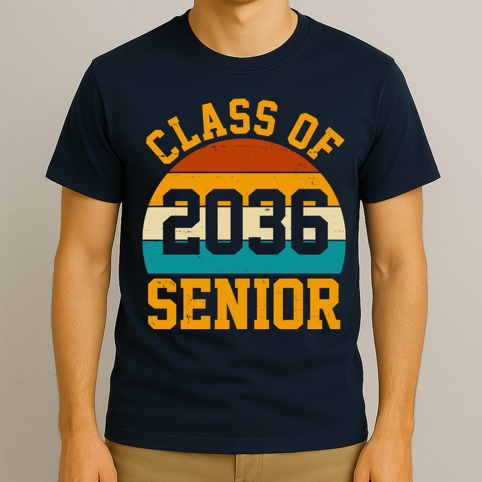 Class Of 2036 Senior Retro Sunset T-Shirt