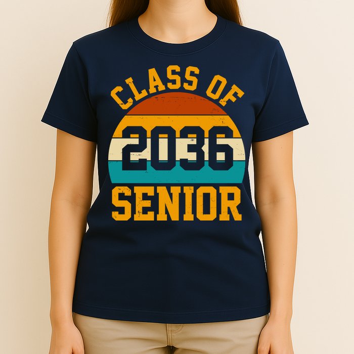 Class Of 2036 Senior Retro Sunset T-Shirt