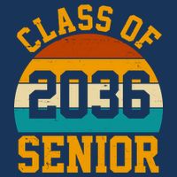 Class Of 2036 Senior Retro Sunset T-Shirt