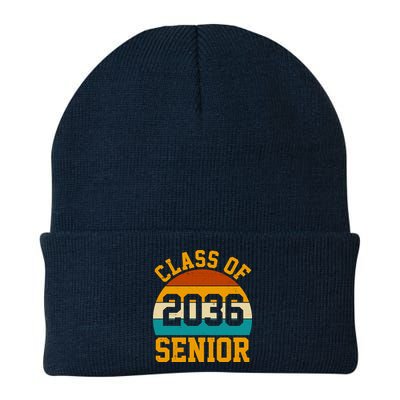 Class Of 2036 Senior Retro Sunset Beanie