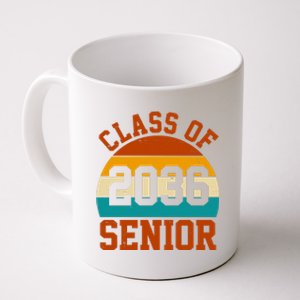 Class Of 2036 Senior Retro Sunset Coffee Mug