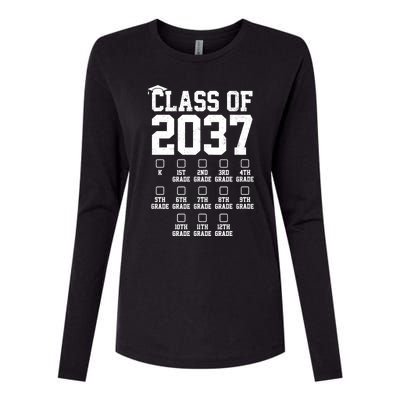 Class Of 2037 Grow With Me Womens Cotton Relaxed Long Sleeve T-Shirt