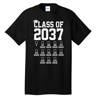 Class Of 2037 Grow With Me Tall T-Shirt