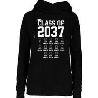 Class Of 2037 Grow With Me Womens Funnel Neck Pullover Hood