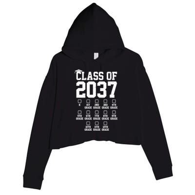 Class Of 2037 Grow With Me Crop Fleece Hoodie