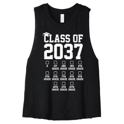 Class Of 2037 Grow With Me Women's Racerback Cropped Tank